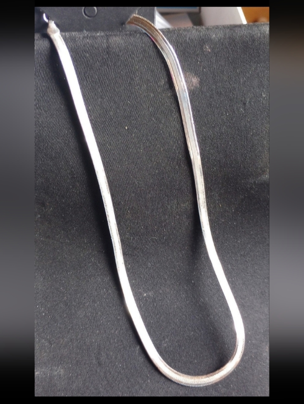 Sterling Silver Herringbone Necklace -Sterling  Silver 18 Inch